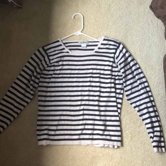 Crew neck striped long-sleeve top/sweater - Picture 1 of 1